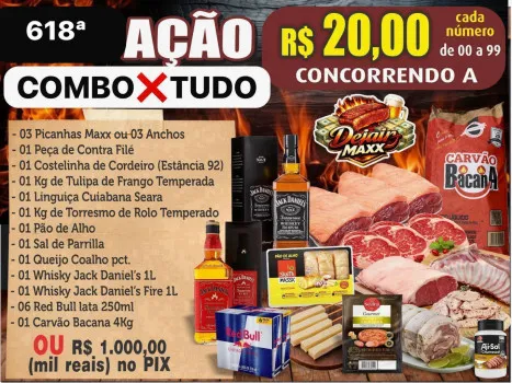 Dejair maxx - Ação 618ª combo x tudo ou mil no pix