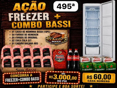 Dejair maxx - Ação 495ª freezer + combo bassi ou 3k