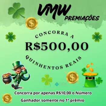Vmw Premiações - Sorte diária - rapidinha valendo r$ 500,00 no pix