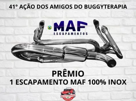 41° ação buggyterapia - escapamento maf 100% inox