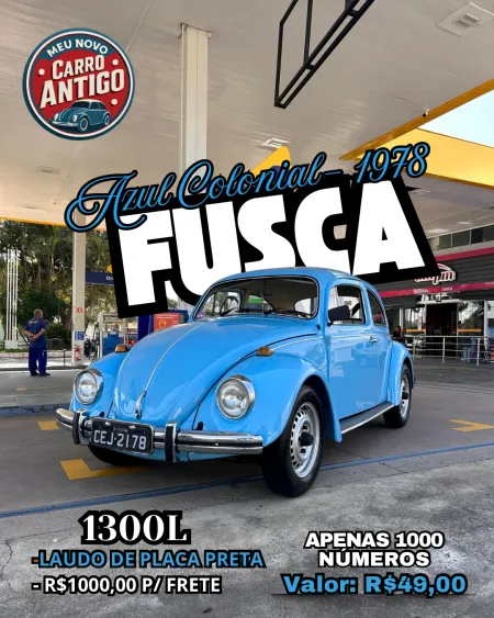 Meu novo carro antigo - 81* ação - fusca 1300l azul colonial 1978