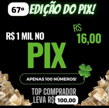 Edição n 67º valendo 1.000,00 somente 100 numeros