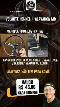 Volante henkel bbd 400 + alavanca marco botelho