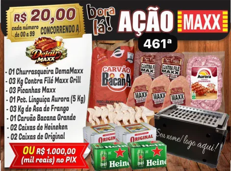 Dejair maxx - Ação 461ª kitmaxx completo + churrasqueira ou 1k