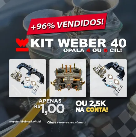 Opala clube-Brasil - Kit weber 40 ou 2.500 r$!