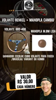 Volante henkel + manopla câmbio