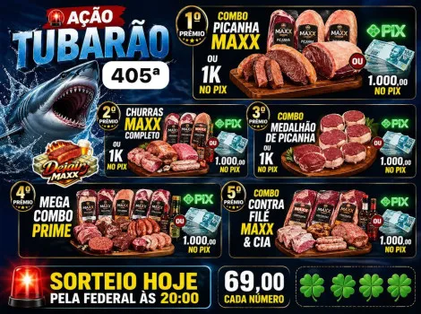 Dejair maxx - Tubarão 405ª com 5 ganhadores 1k pra cada