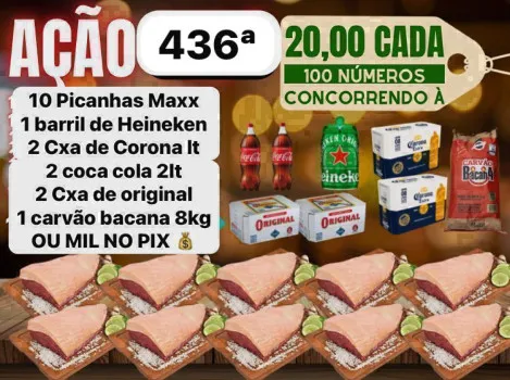 Dejair maxx - Ação 436ª combo 10 picanhas maxx ou 1k no pix