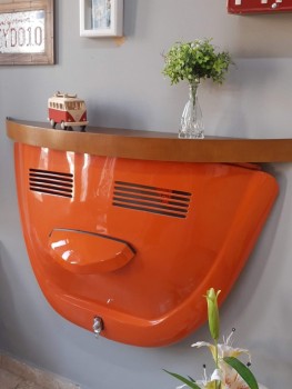 A??o aparador com tampa de fusca + pr?mio