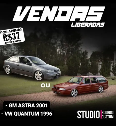 Rodrigo Custom - Gm astra ou santana quantum ganhou levou!!!!