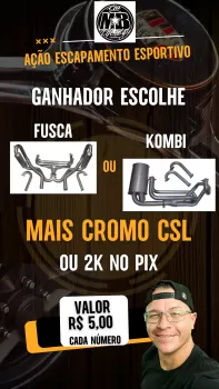 Escapamento fusca ou kombi - o ganhador escolhe