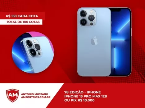 78? edi??o iphone 13 pro max ou pix de 10.000,00