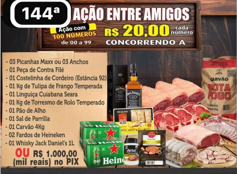 Dejair maxx - Açao 144ª mega combo churras ou mil no pix