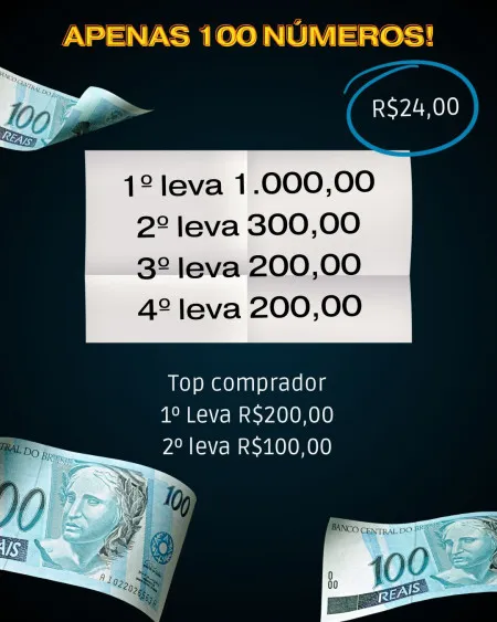 Binho Chevette - Somente 100 números 4 ganhadores