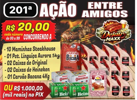 Dejair maxx - Ação 201ª10 maminhas steak + 5kg ling aurora ou 1k