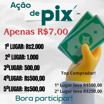 Edição n 91 do pix .. 5 ganhadores