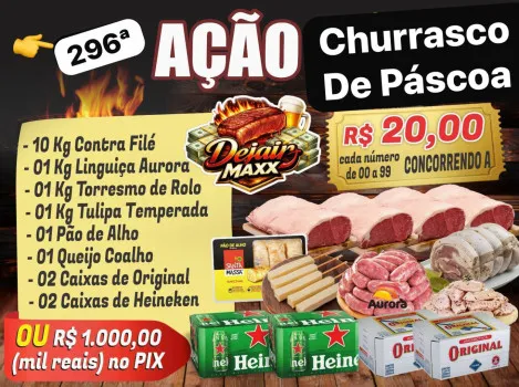 Dejair maxx - Ação 296ª churrasco de pasco ou mil no pix