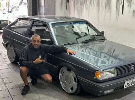 Gol gl turbo 1992 cinza andino