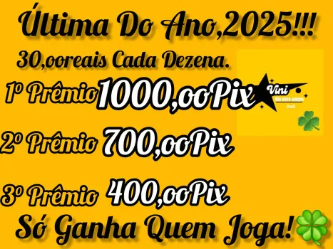 Vini Rifas - última do ano! edição 0121