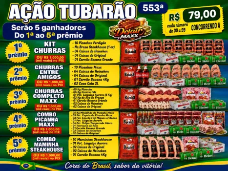 Dejair maxx - Tubarão maxx 553ª 5 ganhadores fechou sorteia