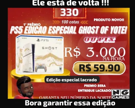 ngimport - Ação 330 ps5 edição especial ghost of yotei