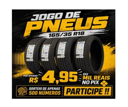 Leko Brito - Jogo de pneus 165/35 r18 ou 1k no pix