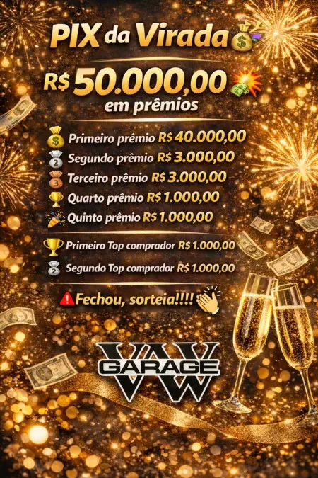 Garage vw - Pix da virada valendo 50 k para 7 ganhadores
