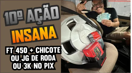 Entusiasta Oficial - Ação insana ft 450 + chicote ou jg de roda ou 3k