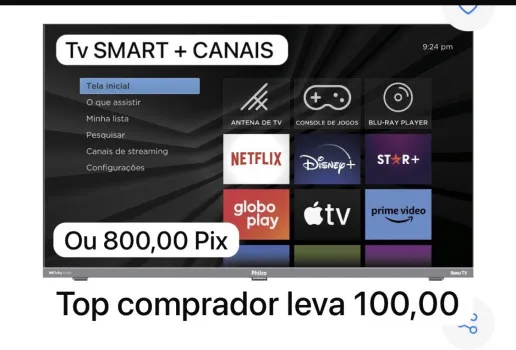 Binho Chevette - Tv smart 32” ou 800,00 2º do dia tv