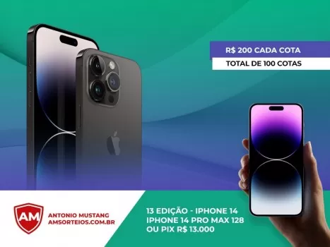 13? edi??o iphone 14 pro max ou pix 13 mil